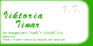 viktoria timar business card